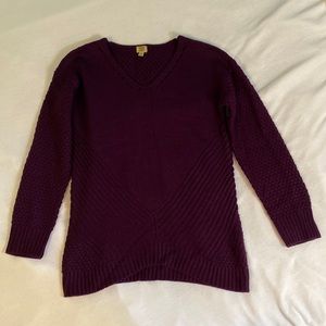 True Craft Plum Sweater size XS